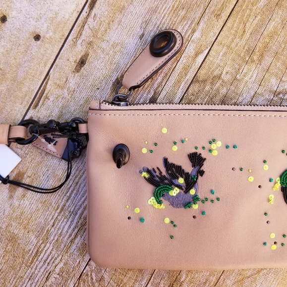 NWT Coach Meadowlark wristlet - Picture 5 of 6